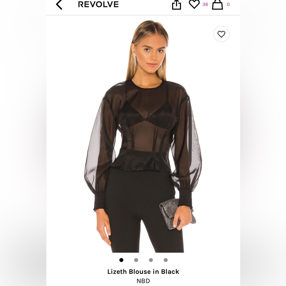 Revolve NBD - Lizbeth Blouse - black